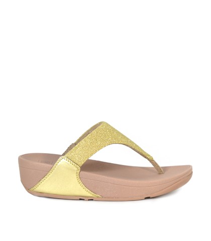 SANDALIA DEDO COLOR ORO