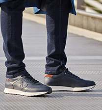 Zapatillas piel